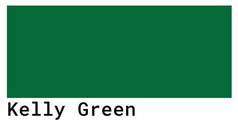 kelly green color chart.